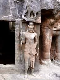 Wall carvings in Pitalkhora Caves