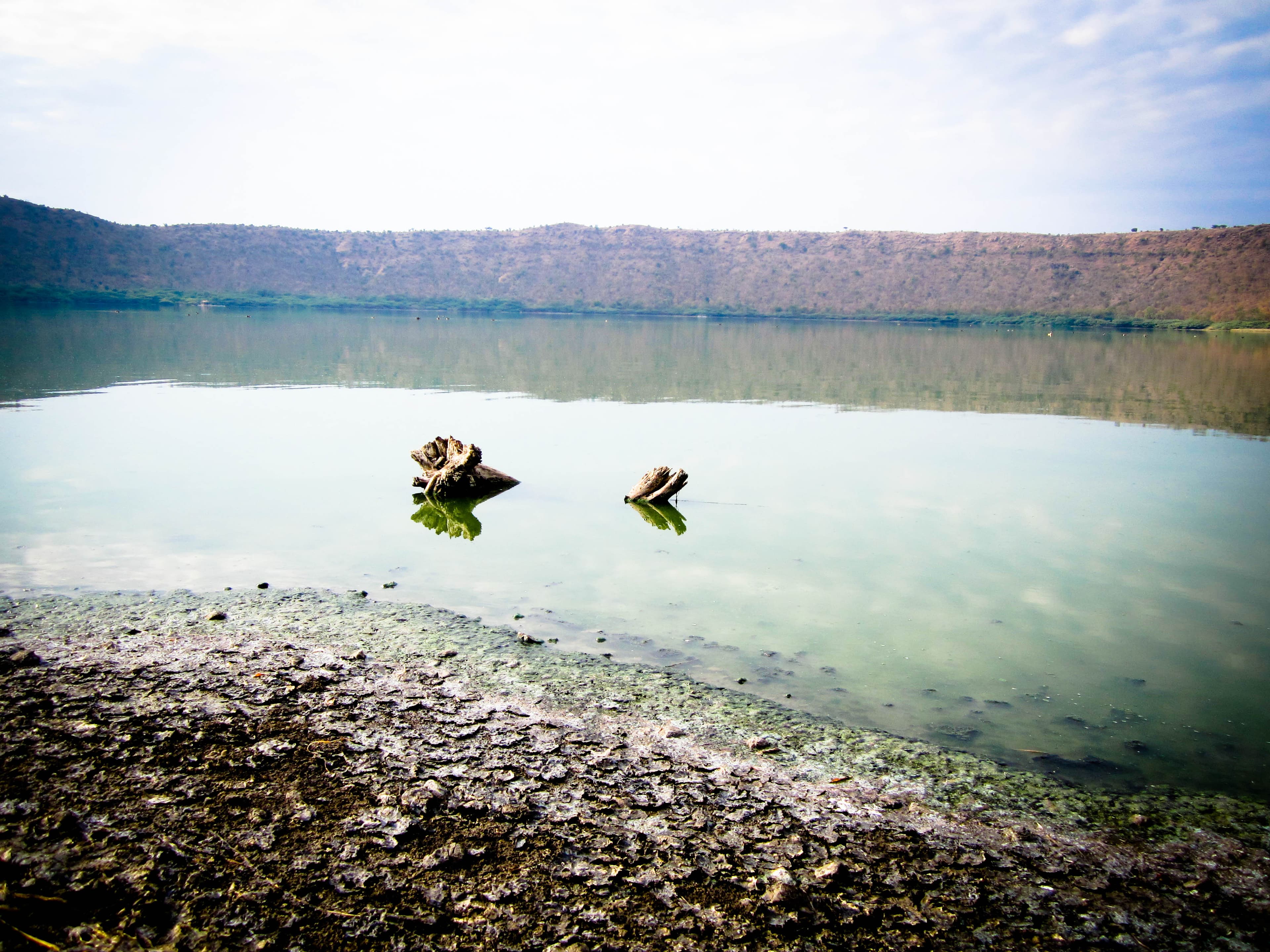 Waters in Lonar Crater Lake