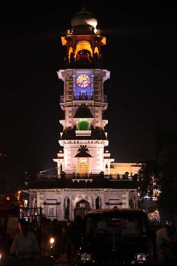 Ghanta Ghar at night 