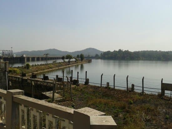 Scenic landscape around Gajanur Dam