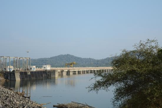 Reservoir at Gajanur Dam