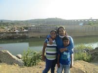 Visitors at Gajanur Dam