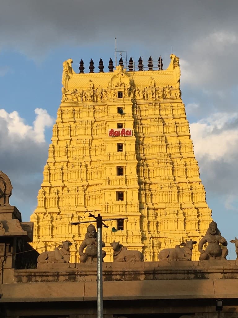 Gopuram of Rameswaram Temple