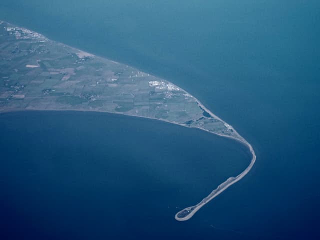 Ram Setu bridge over ocean waters