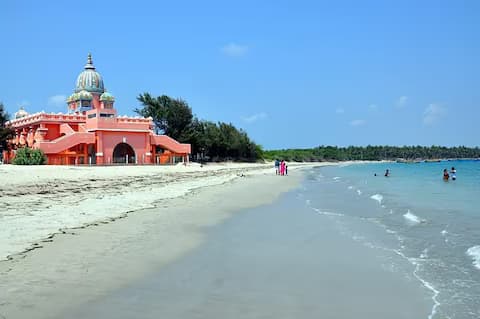 Rameswaram shoreline panorama