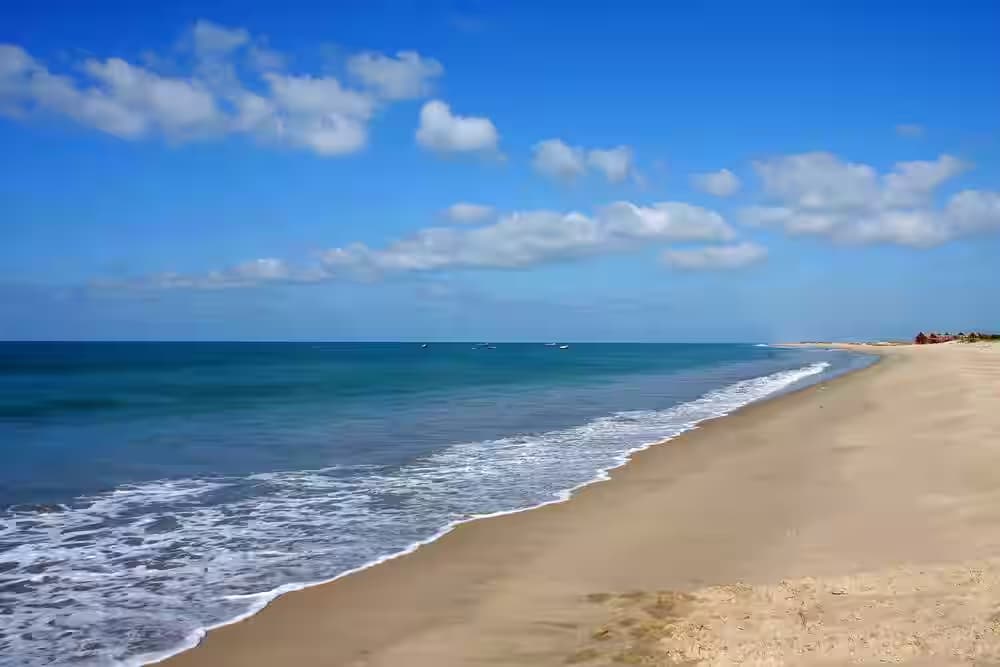 Rameswaram beach with calm waves