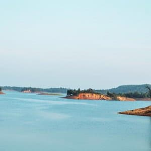 Serene environment at Mattur Lake