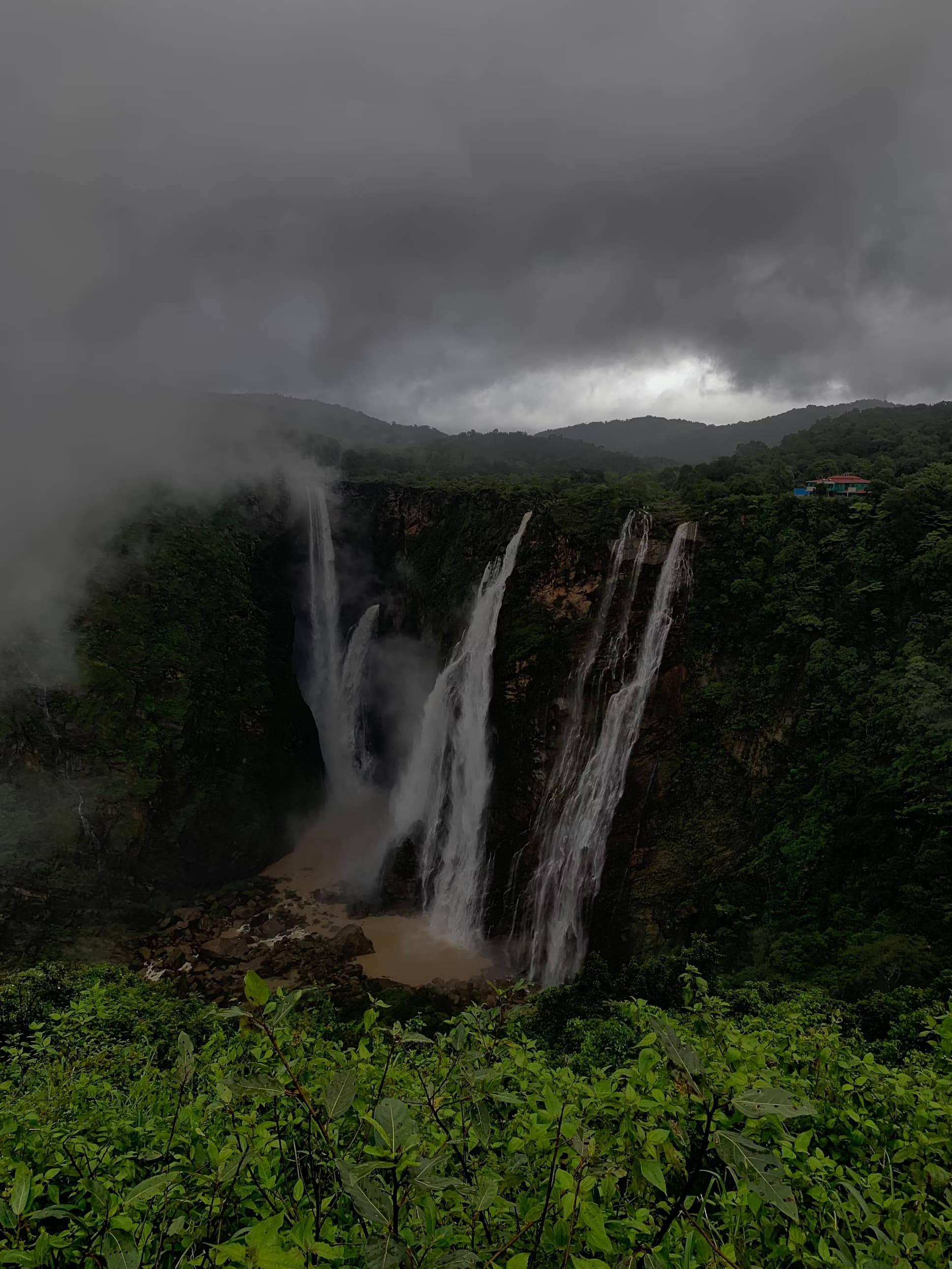 View of Jog Falls from a distance