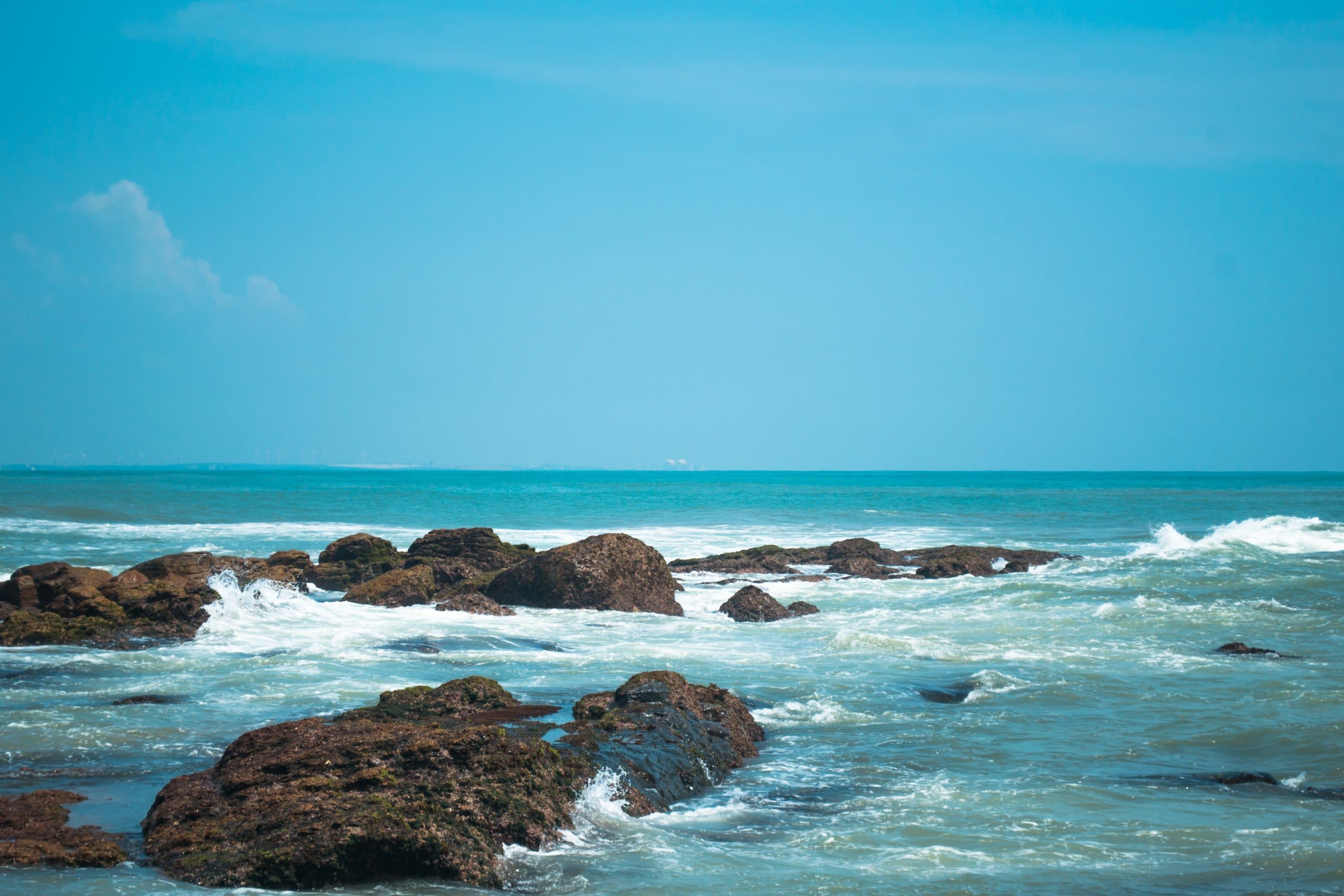 Rocks in Kanyakumari Beach