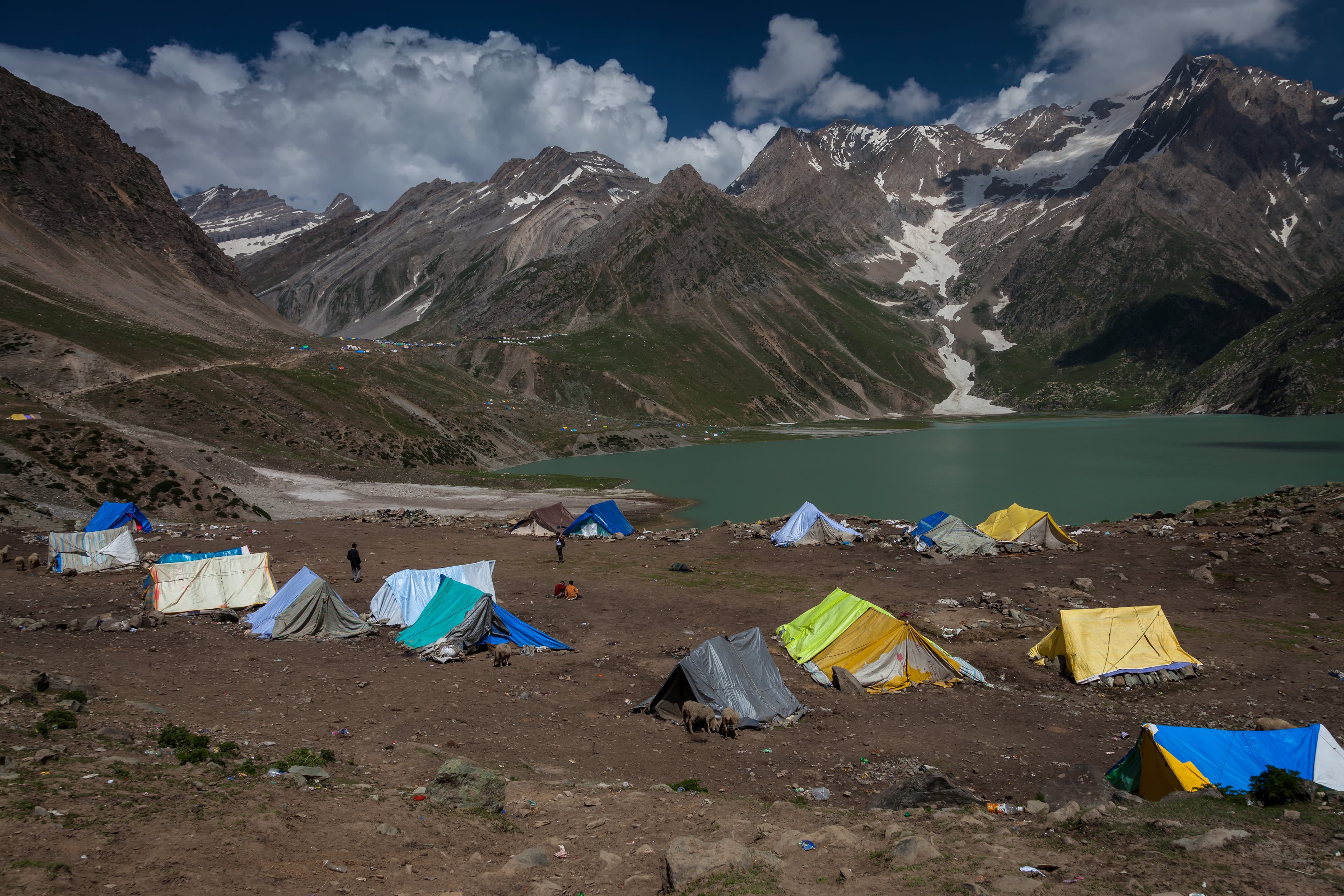 Camping at Sheshnag Lake