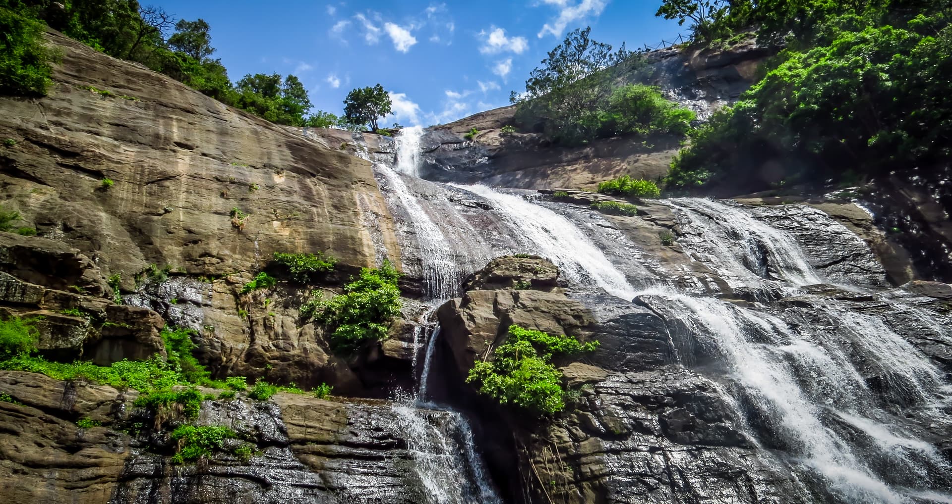 View of Courtallam Falls