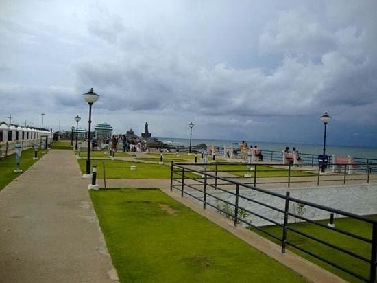 Walk way in Sanguthurai Beach