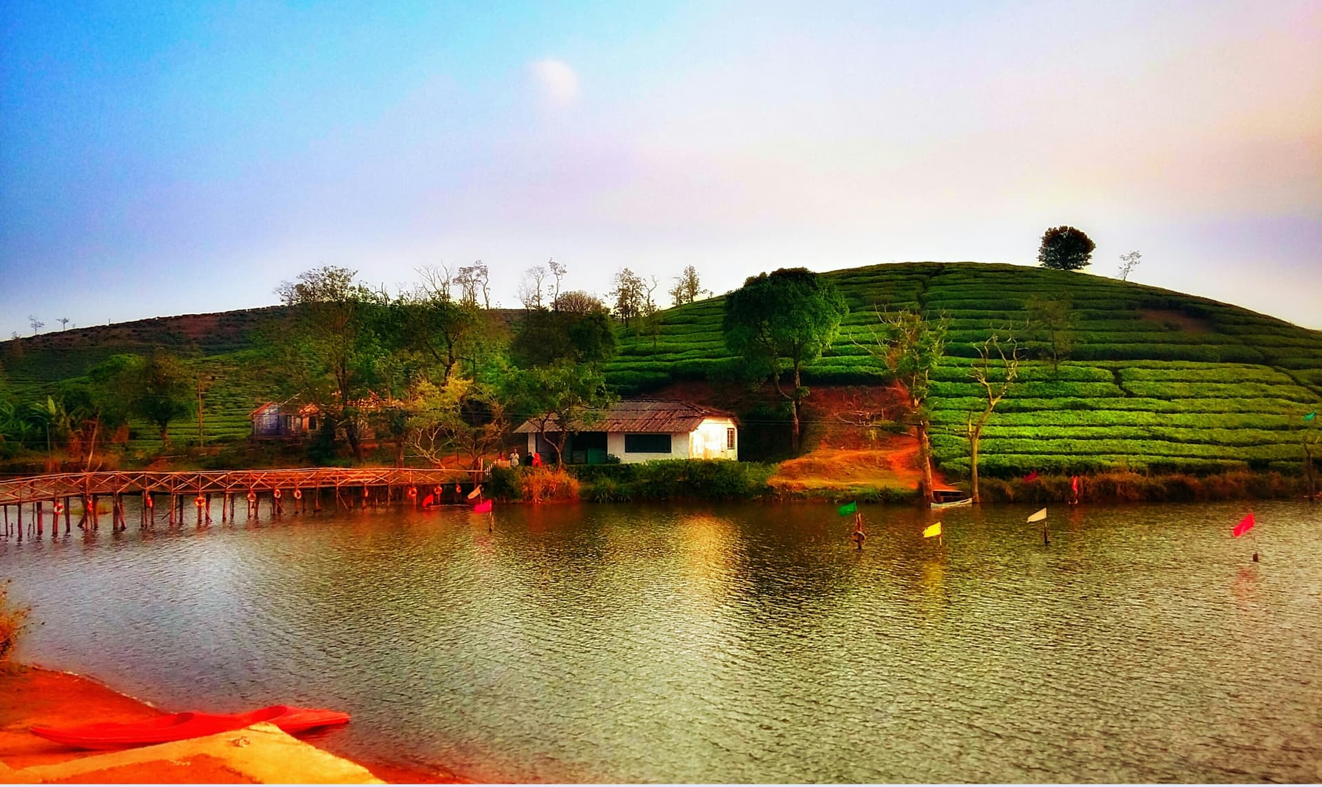 Serene Vagamon Lake view