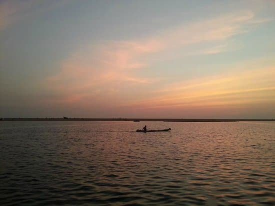 Sunset at Poovar Island