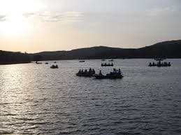 Pedal boats on Venna Lake,