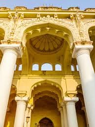 Architectural details of Thirumalai Nayak Palace
