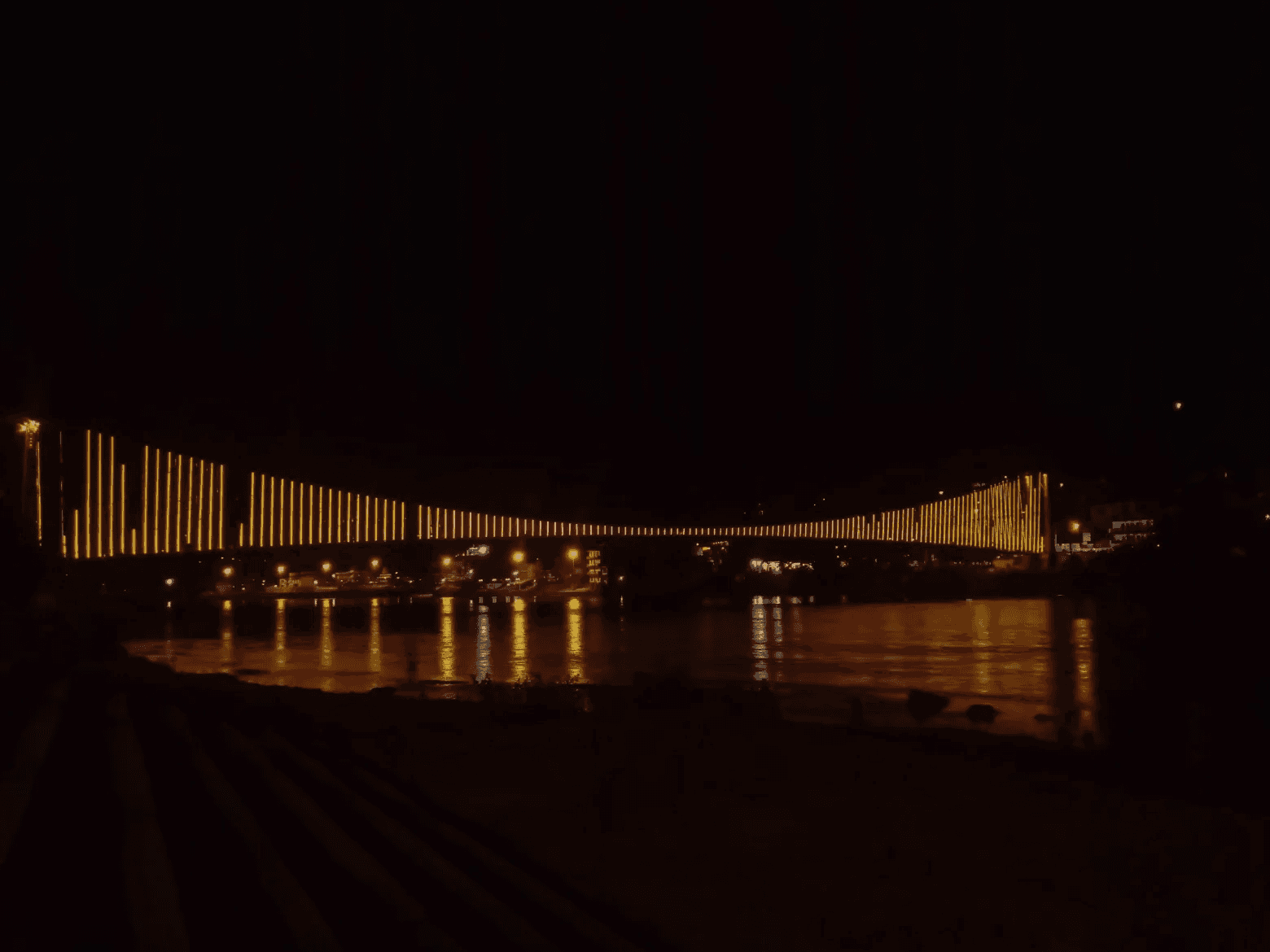 Ram Jhula at night