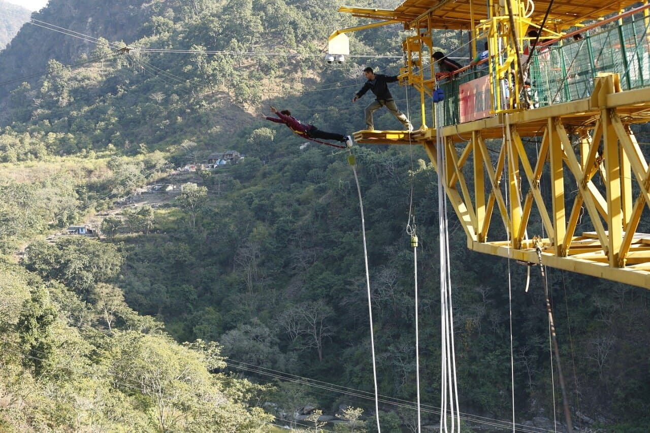 Bungee Jumping at Jumping Heights