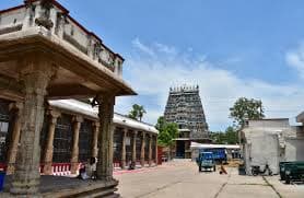 The temple courtyard