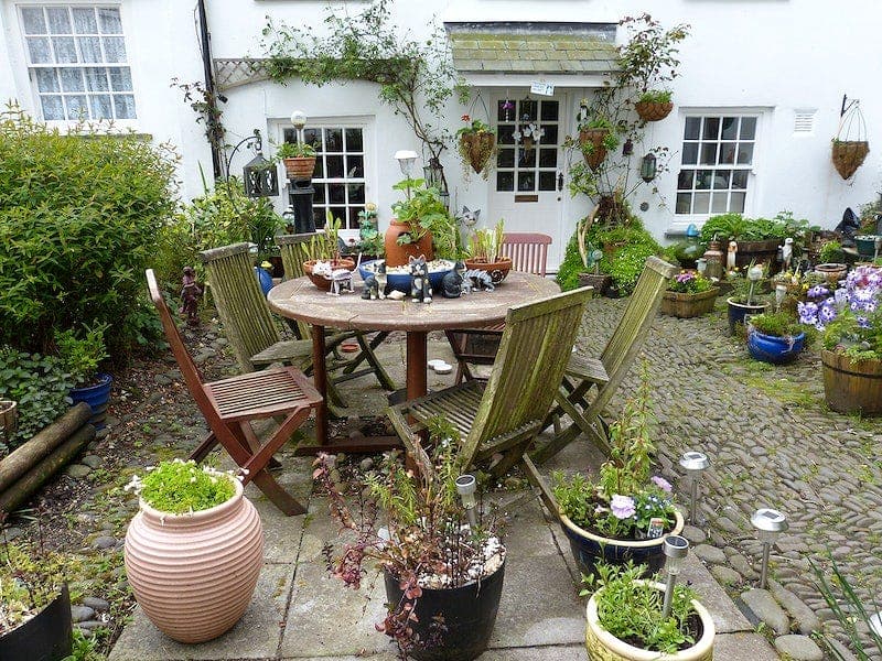 Garden inside Crookety House