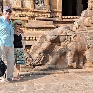 Visitors at Kudumiyanmalai temple