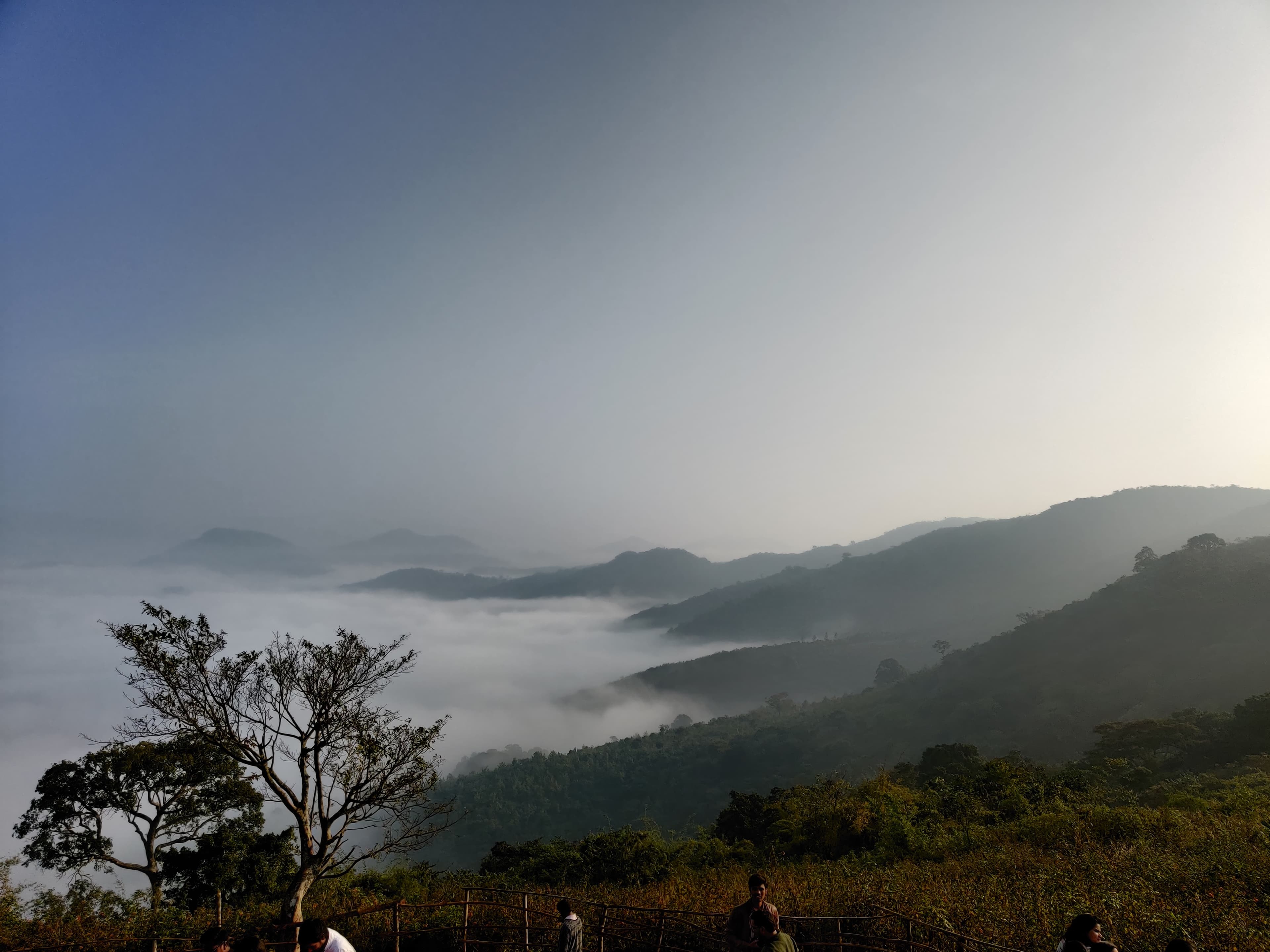 Cloudy hill view of Lambasingi