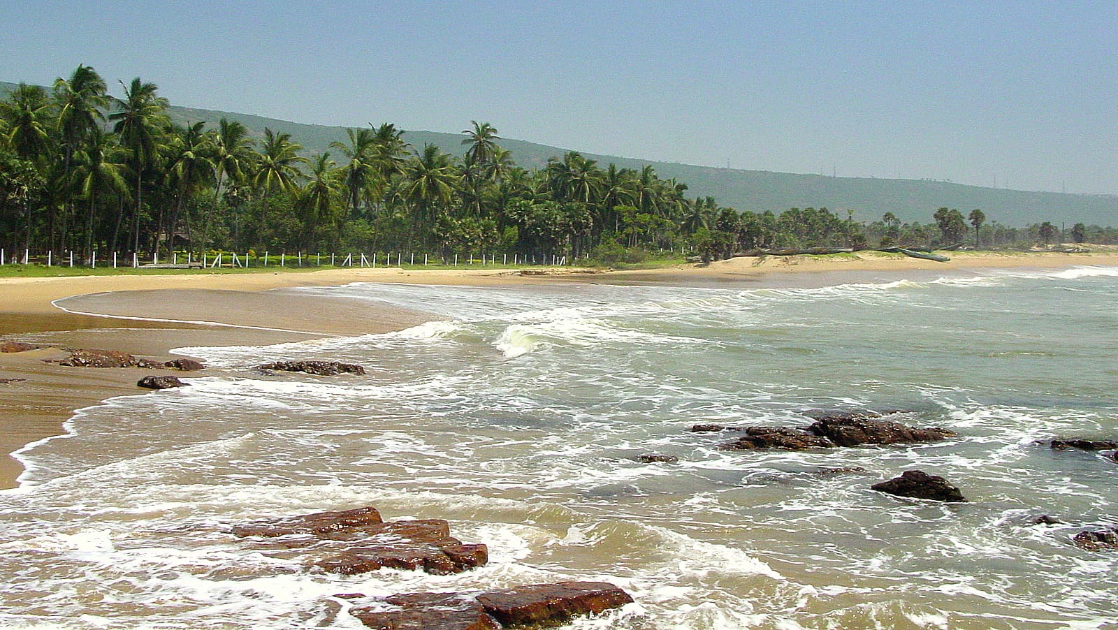 Aerial view of Yarada Beach