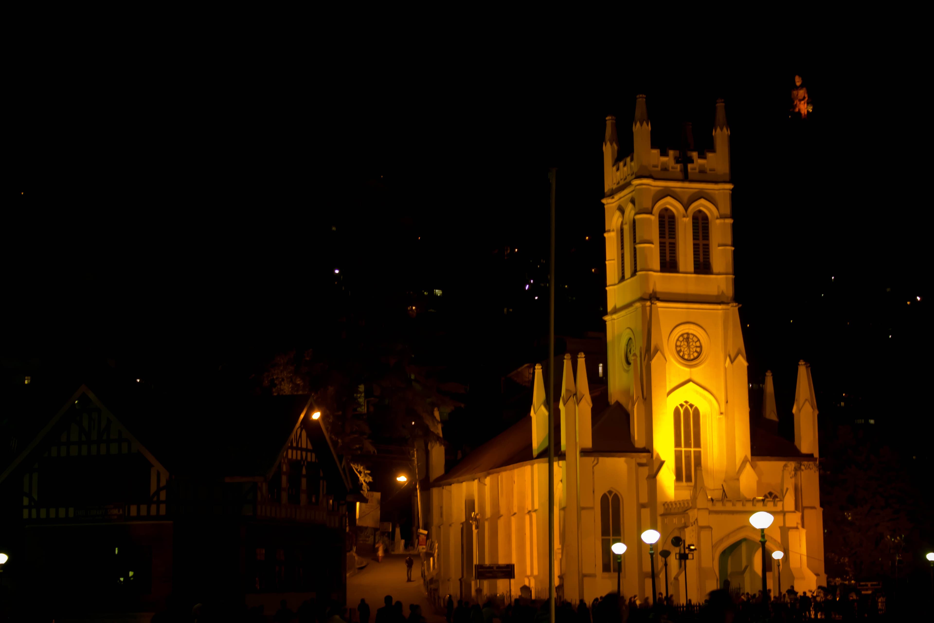 Christ Church at night