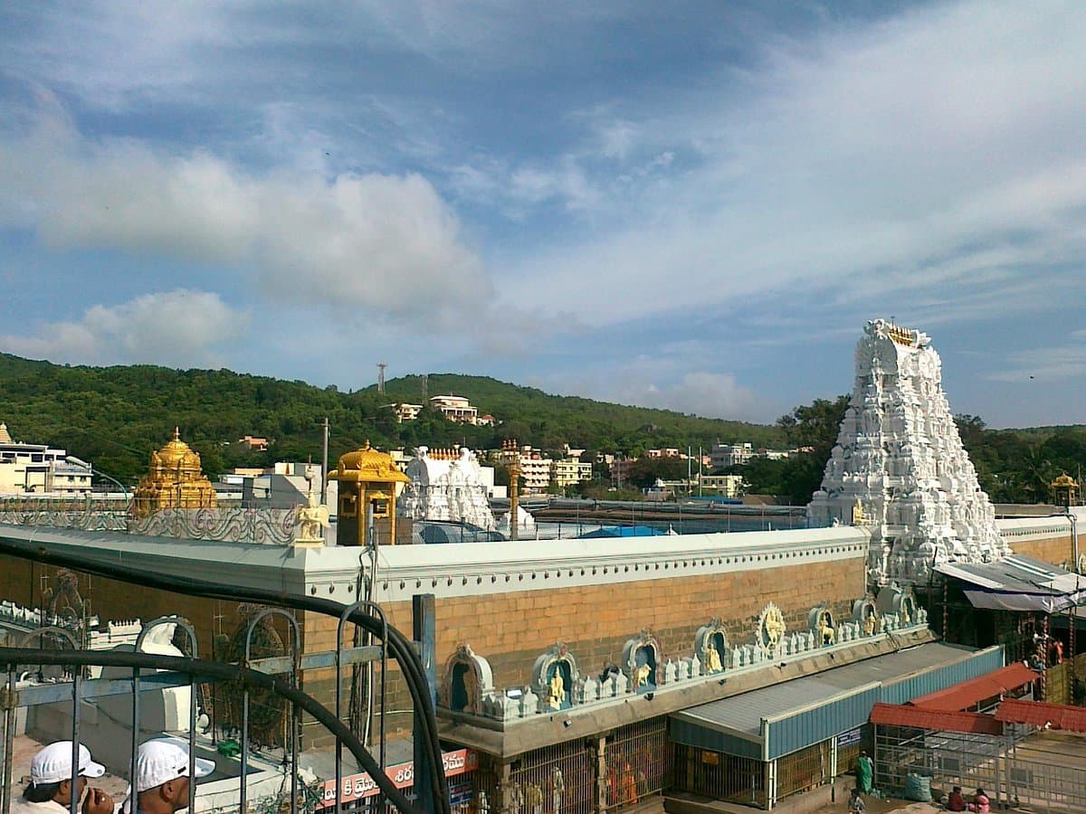 Holy pond at Tirumala Temple