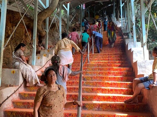 Pilgrims on Srivari Mettu trail