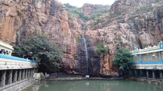 View of Kapila Theertham waterfall