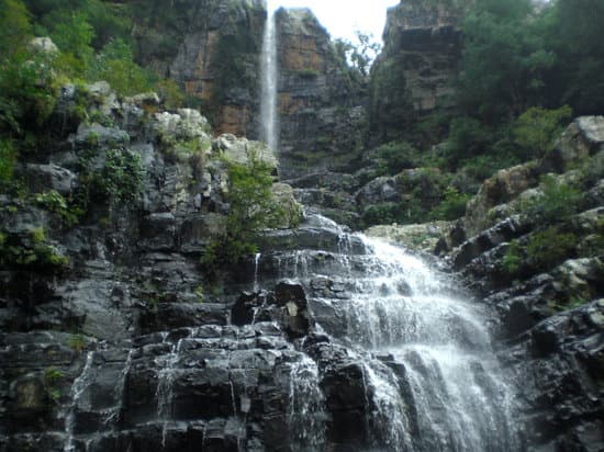 Close-up of Talakona Waterfalls