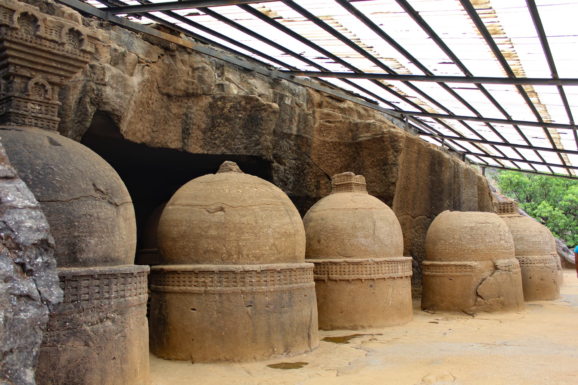 Tomes in Karla & Bhaja Caves