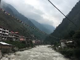 View of lake in Manikaran Sahib 