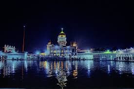 Night view of Manikaran Sahib