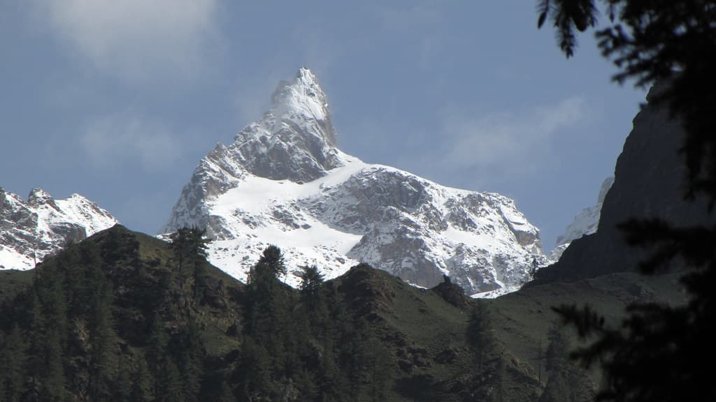 View of Kheer Ganga Peak