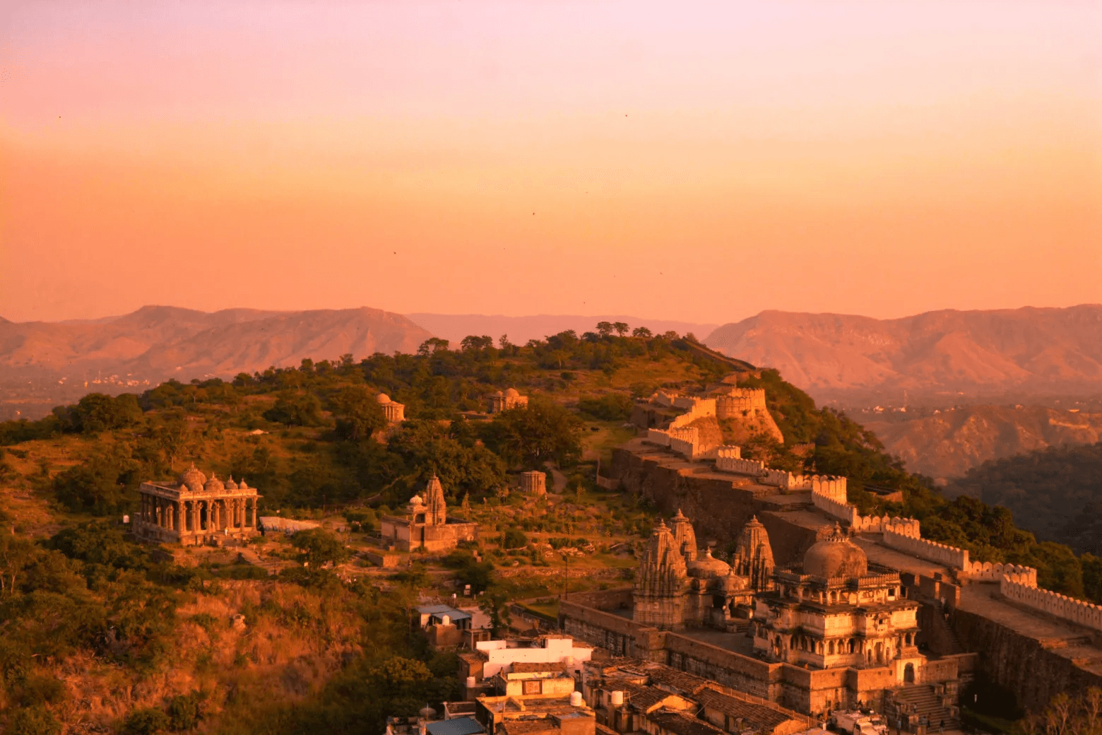 Kumbhalgarh Fort at Sunset