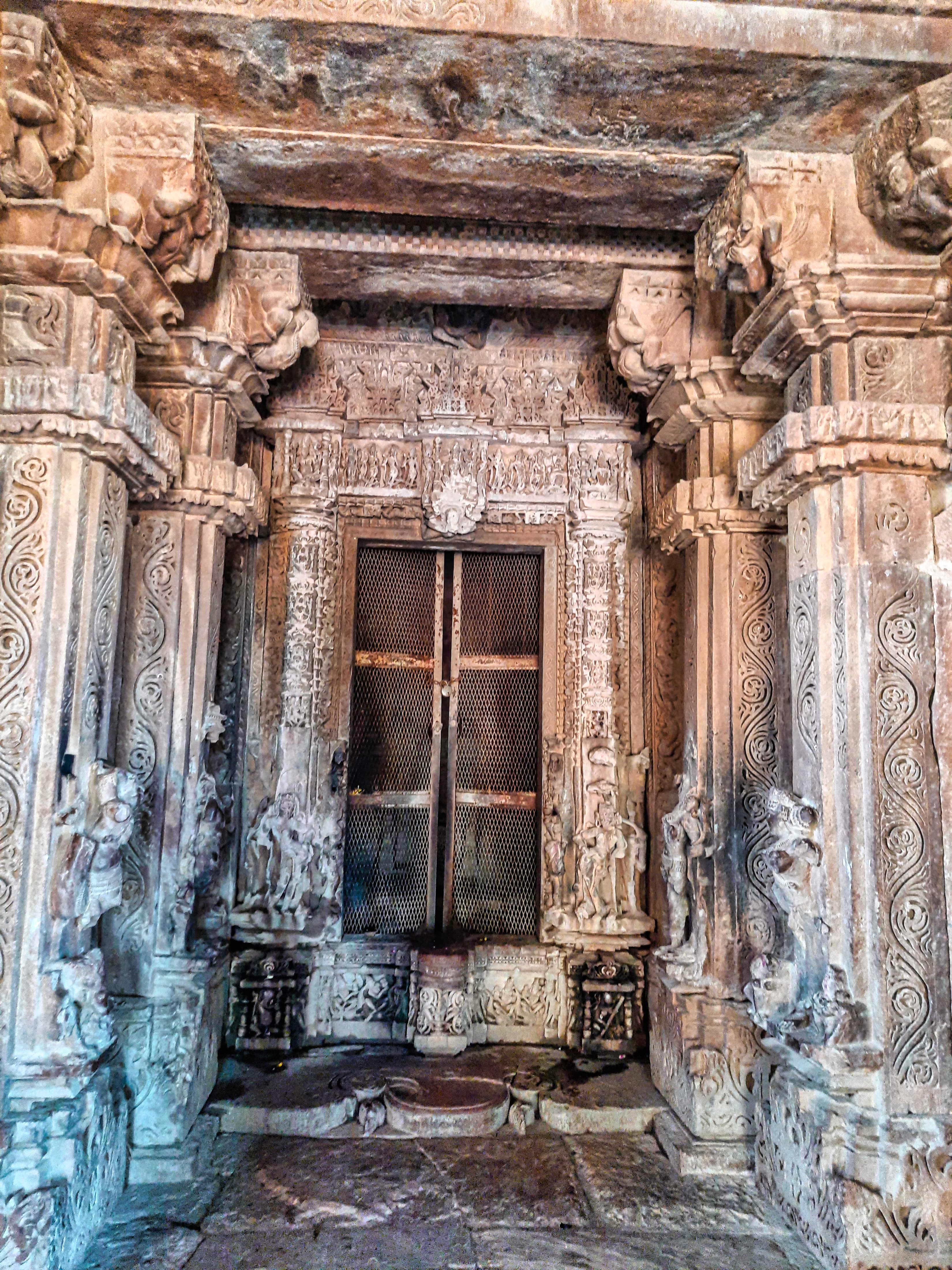 Closed doors in View of Dulhadev Temple