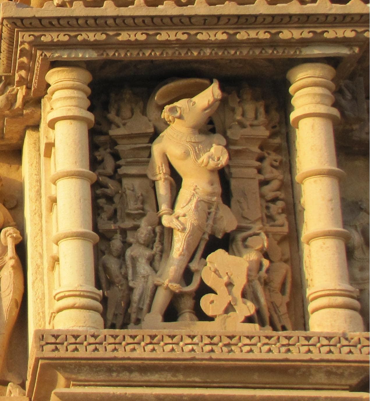 Varaha at the entrance Varaha Temple 