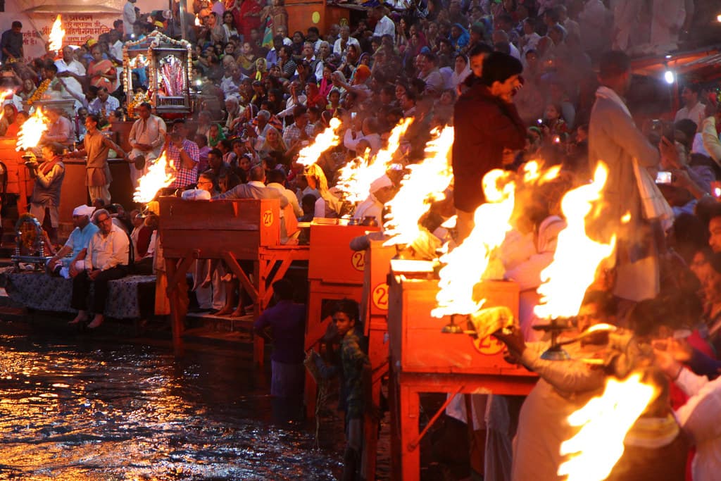 View of Ganga Aarti