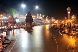 Evening view of Har Ki Pauri