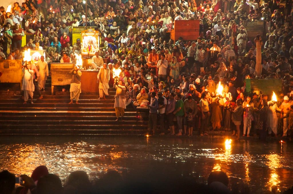 Aarti view of Har Ki Pauri