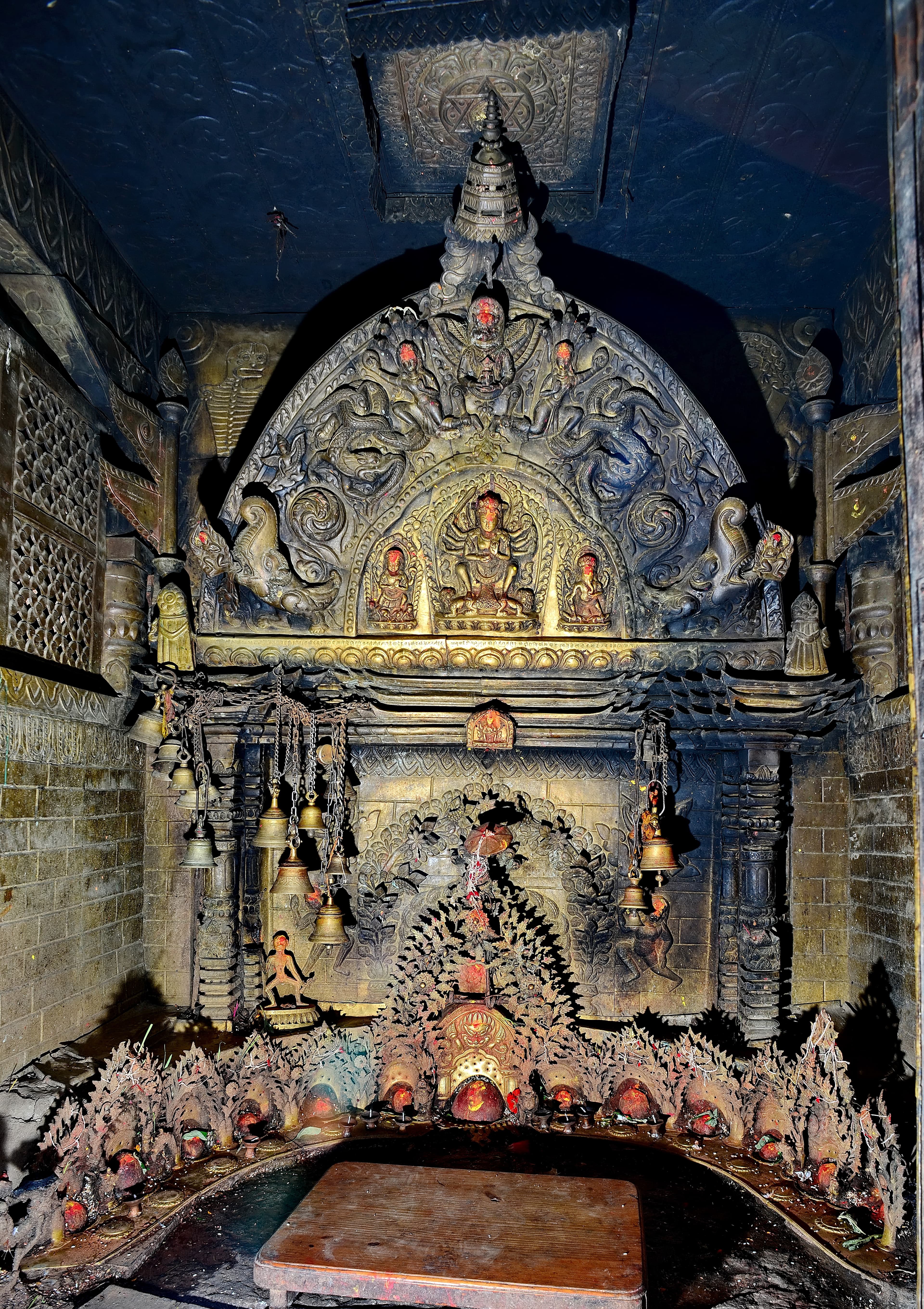 Devi idols in Chandi Devi Temple