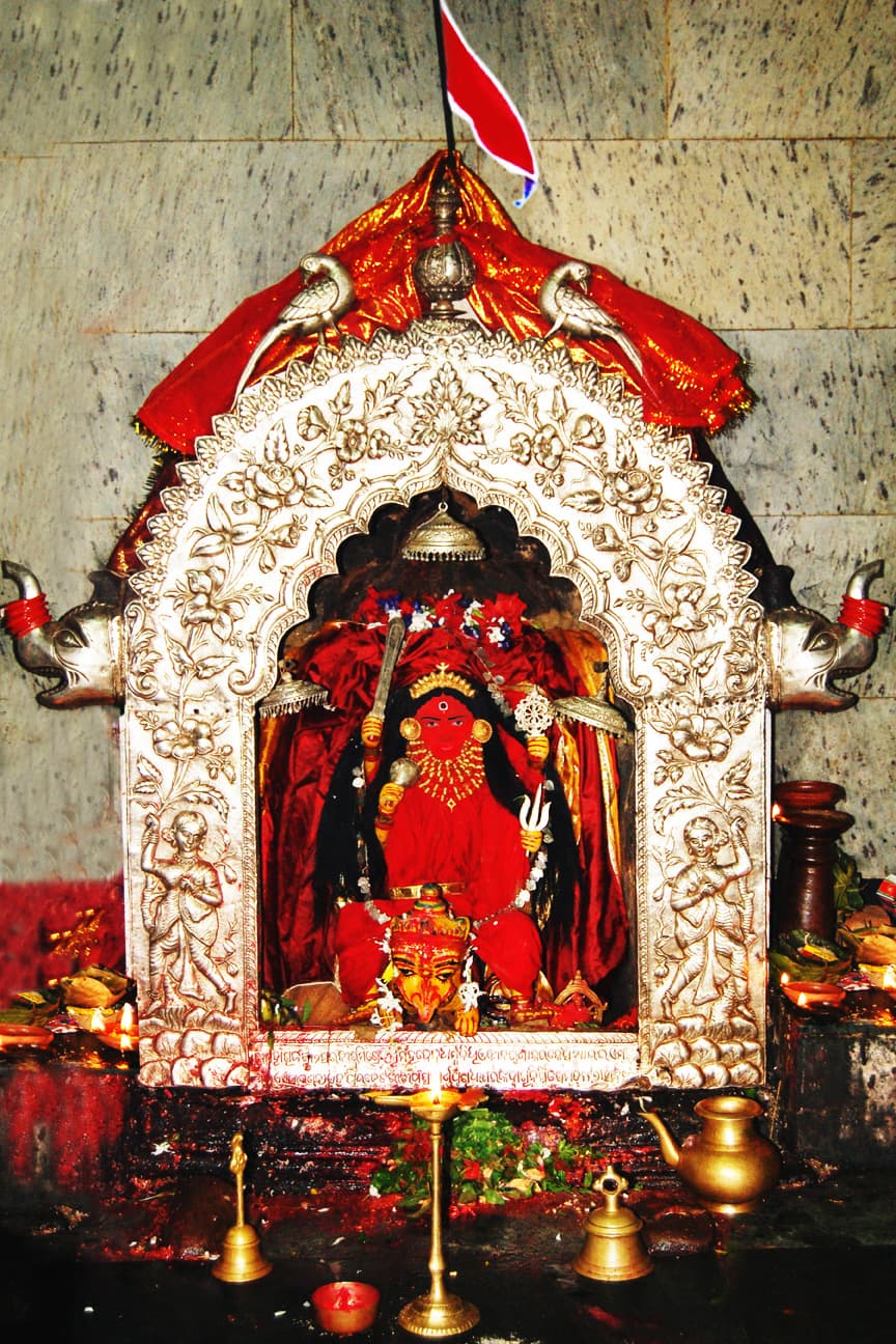 Mahakali idol in Chandi Devi Temple