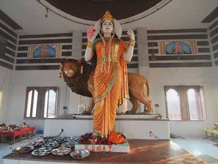 Devi statue in Bharat Mata Mandir
