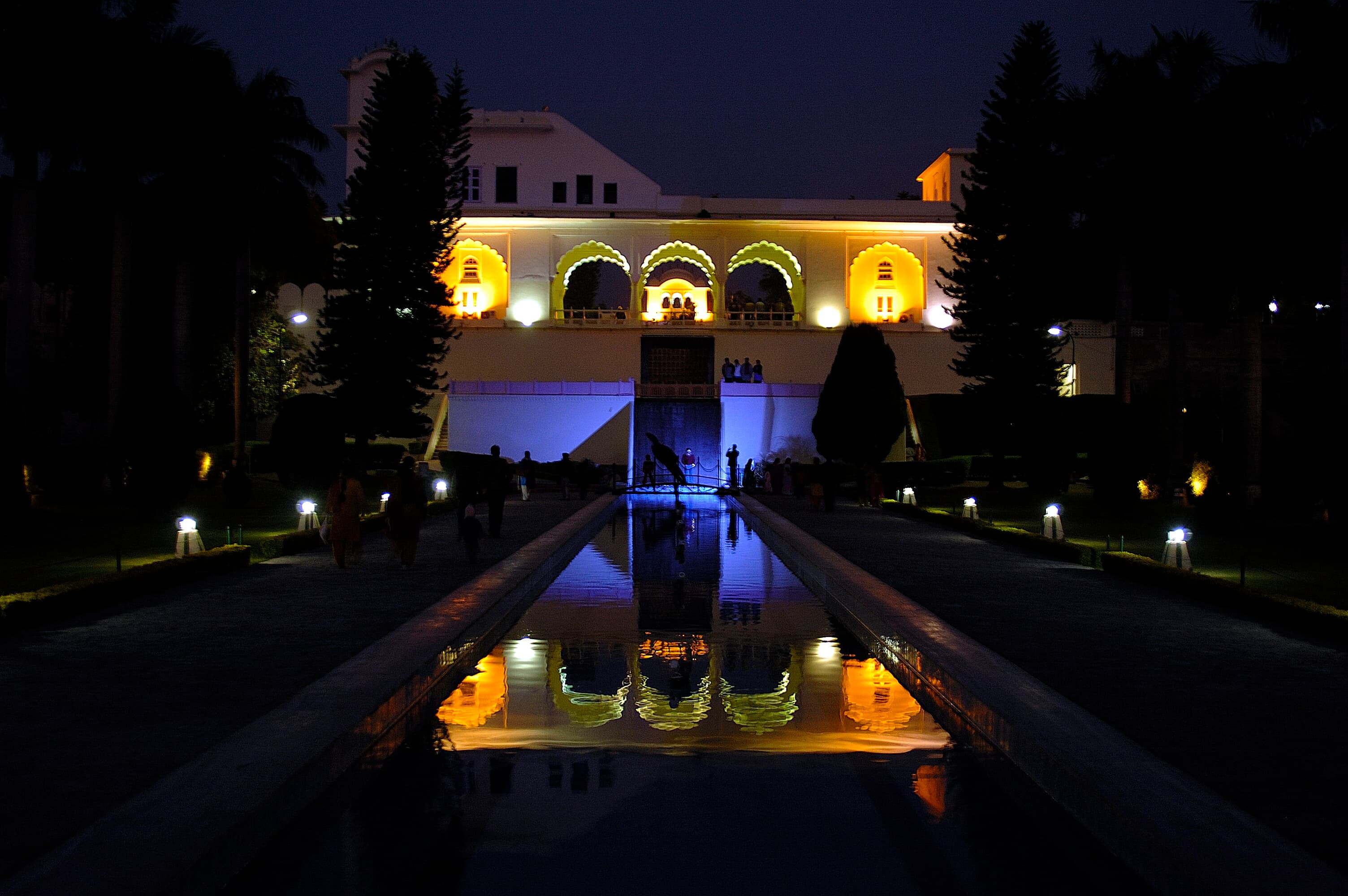 Pinjore Garden at night