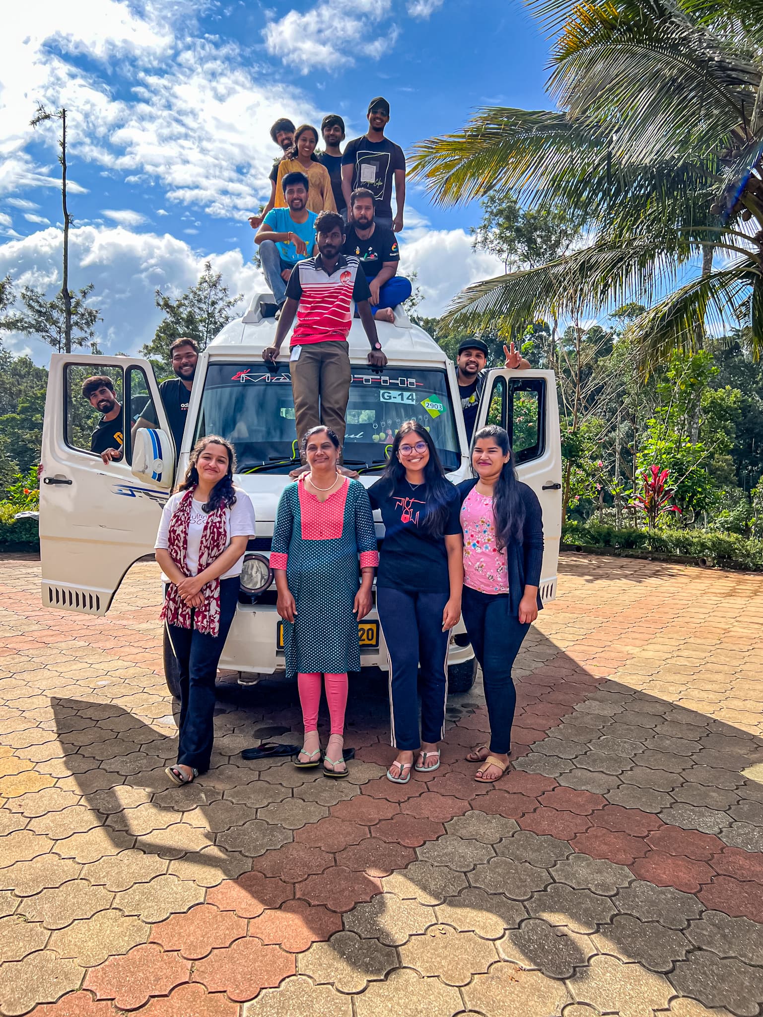 Tourists at Tadiandamol