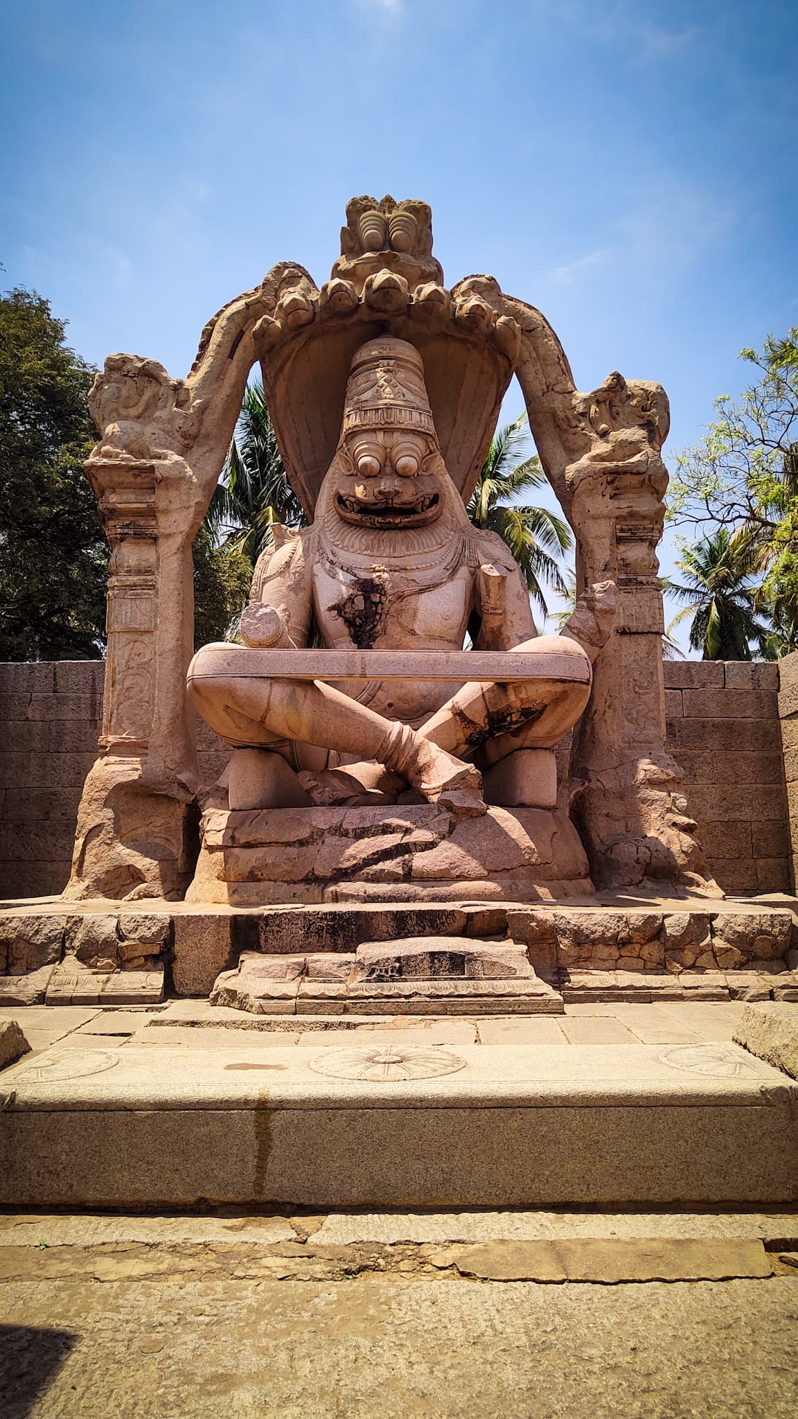 Shri Lakshmi Narasimha-largest statue in Hampi 