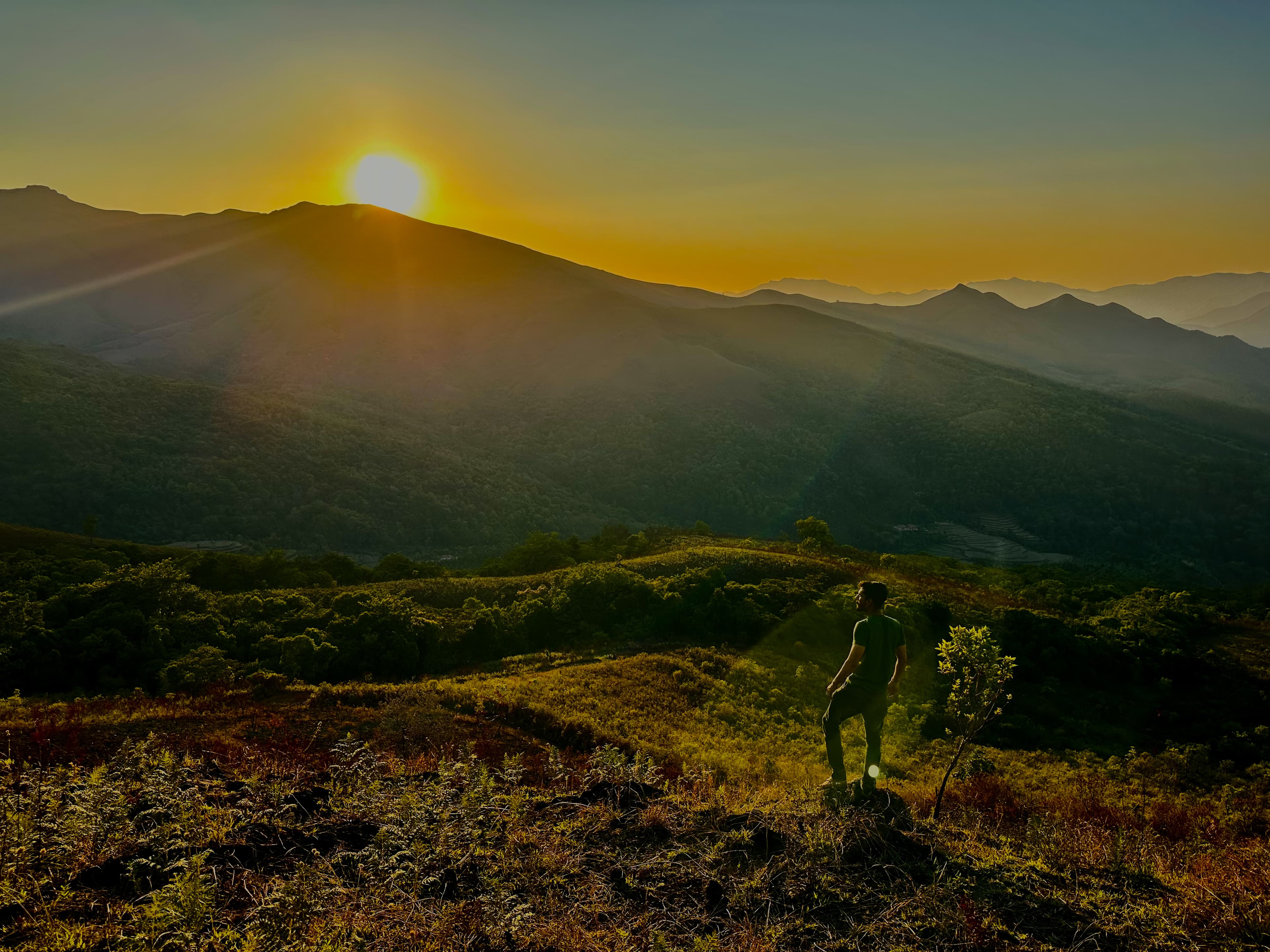 Baamikonda-trek-sunset