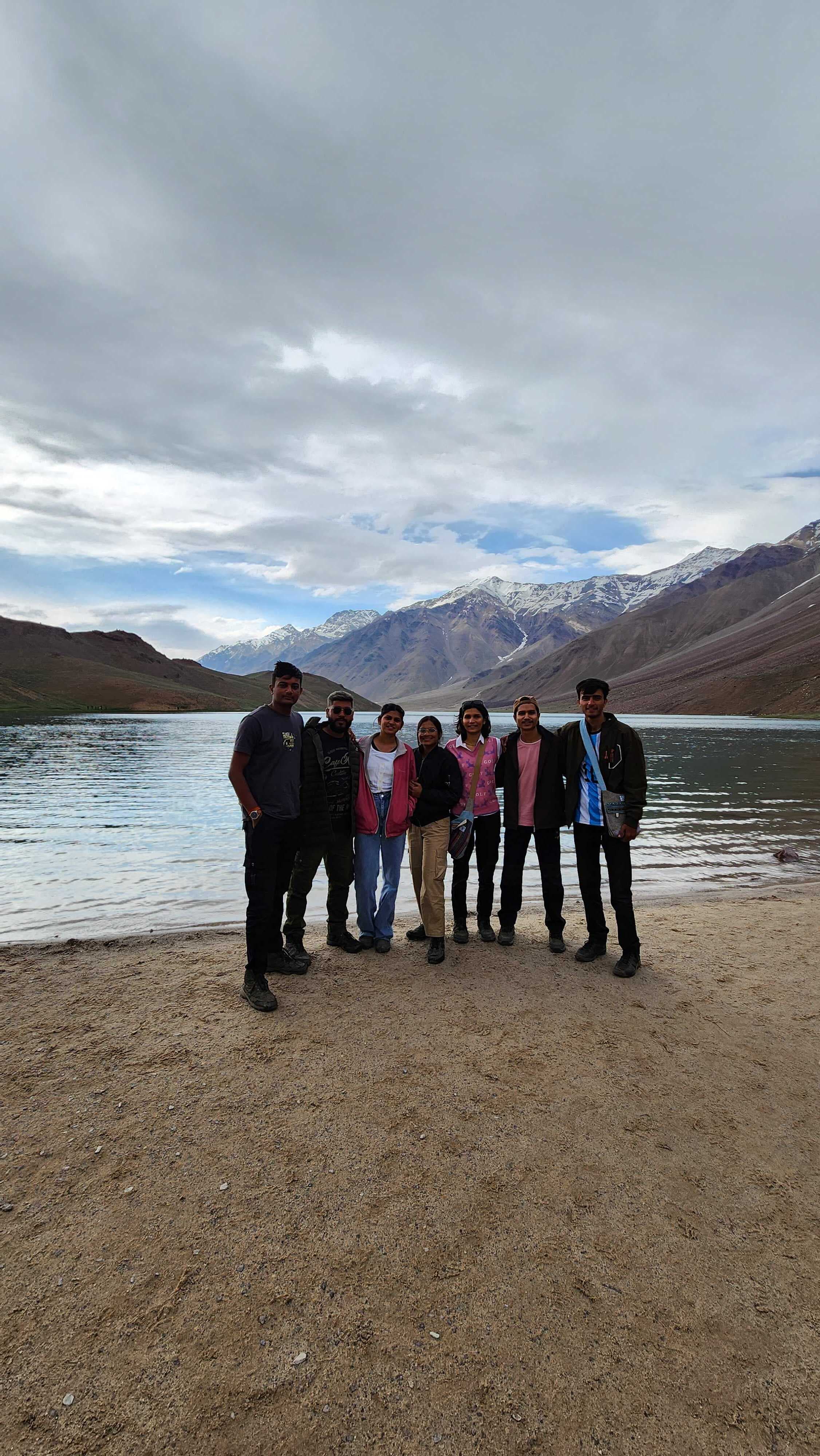 Trekkers on their way to Hampta Pass Trek